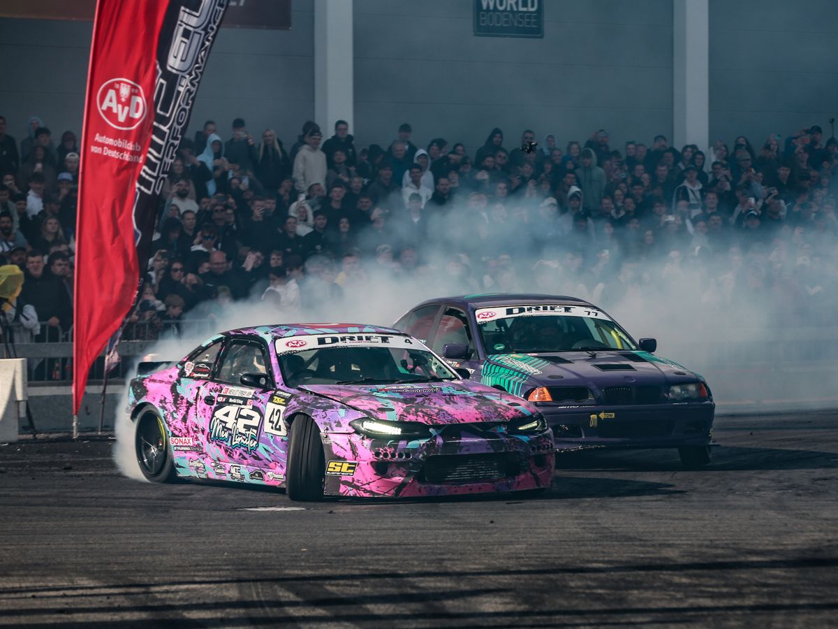 Drift-Action bei „Meet the Ring“ am Hockenheimring AvD Drift Championship