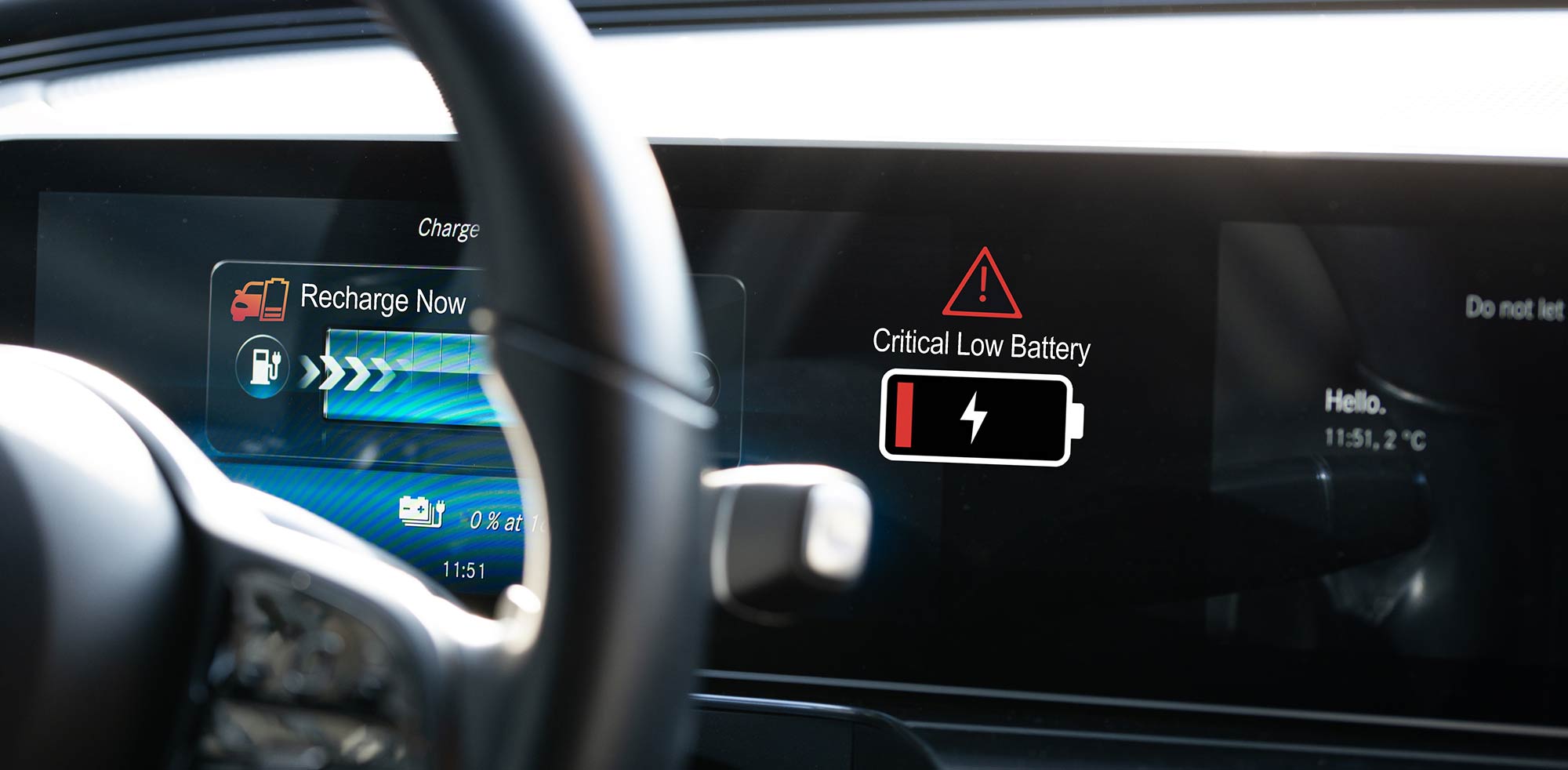 Cockpit E-Auto © shutterstock - Eviart