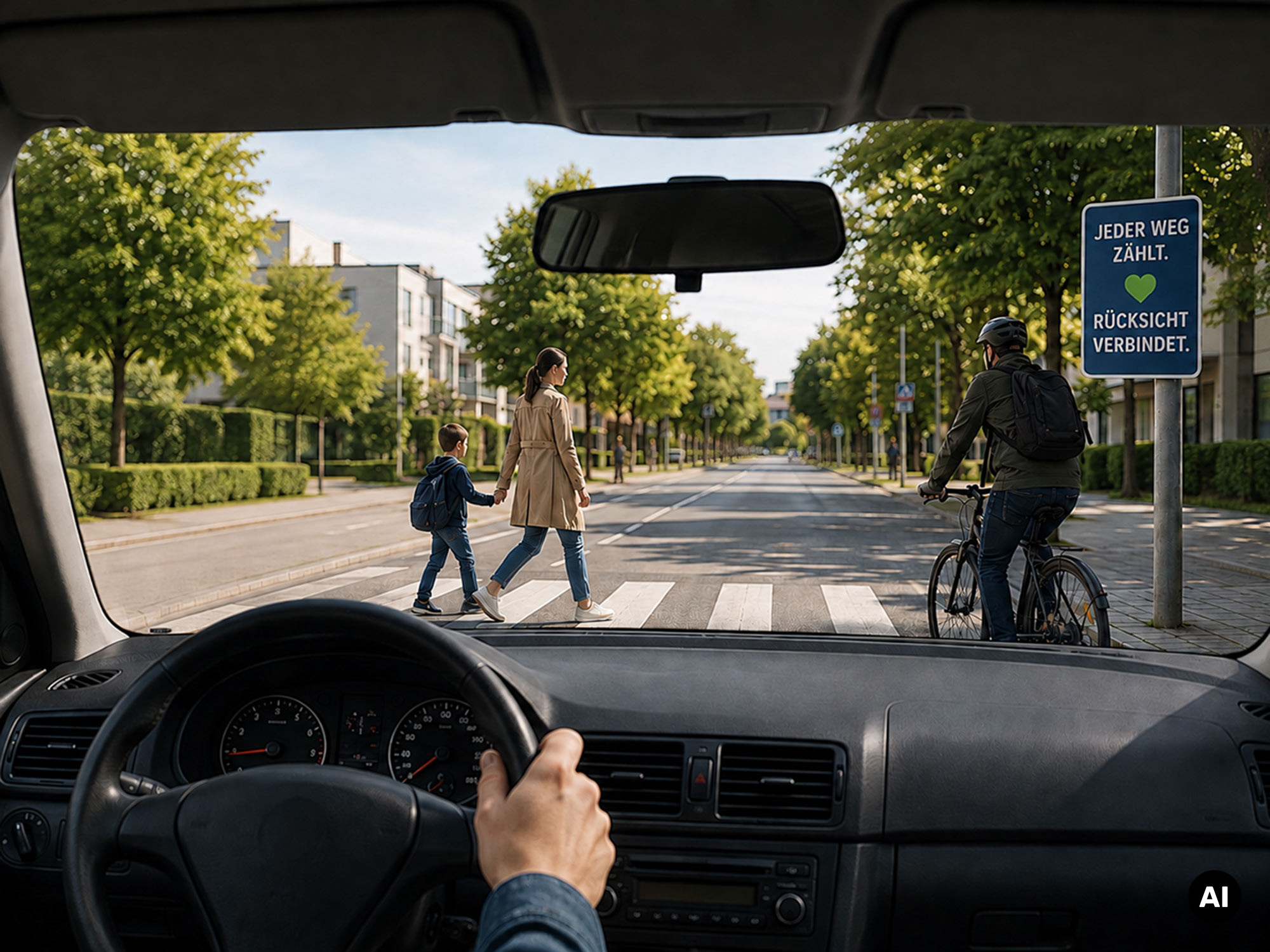 Verantwortung im Straßenverkehr Verantwortung im Straßenverkehr© KI generierter Inhalt