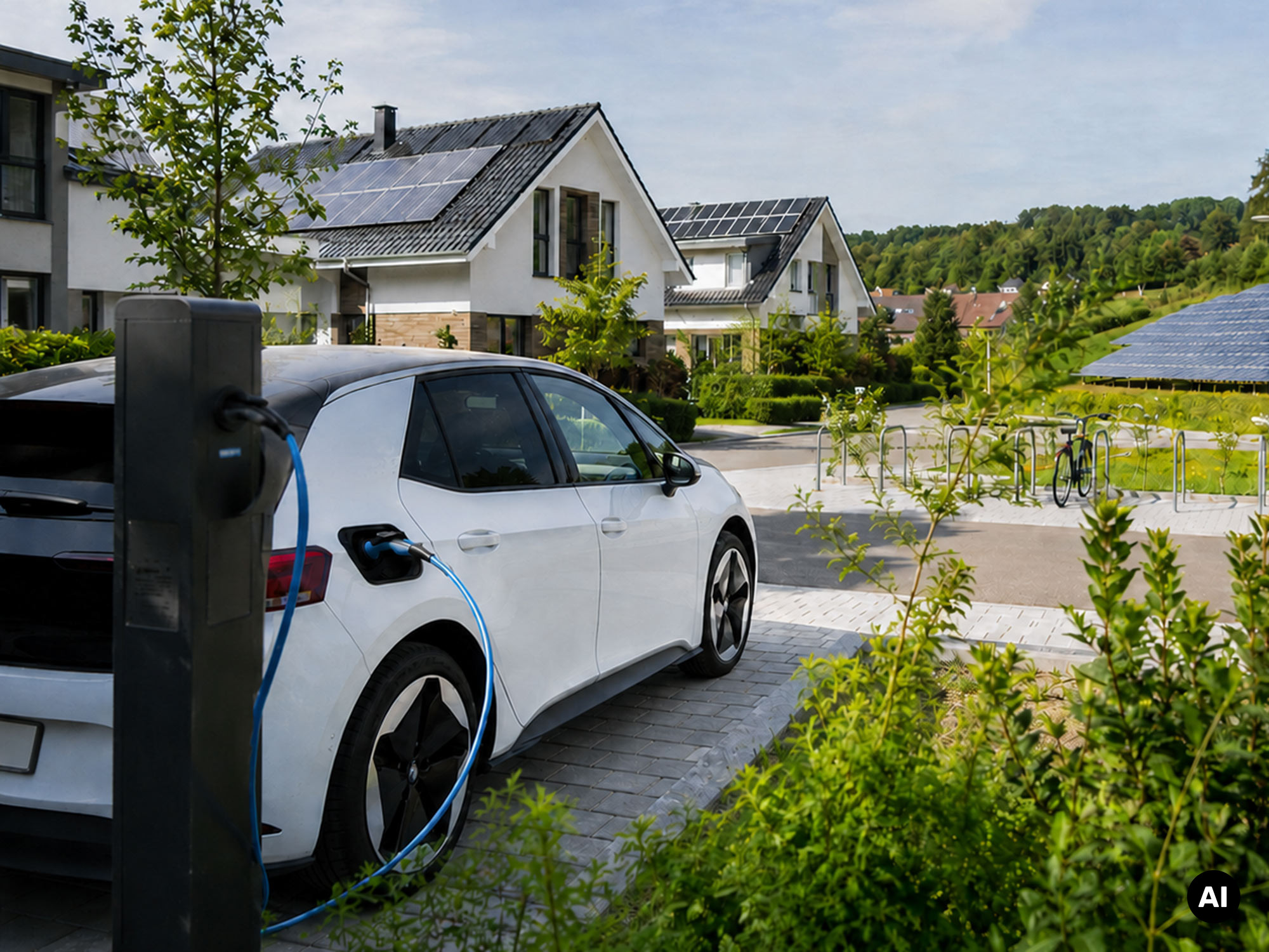 Staatlich gefördertes E-Auto Staatlich gefördertes E-Auto© KI generierter Inhalt