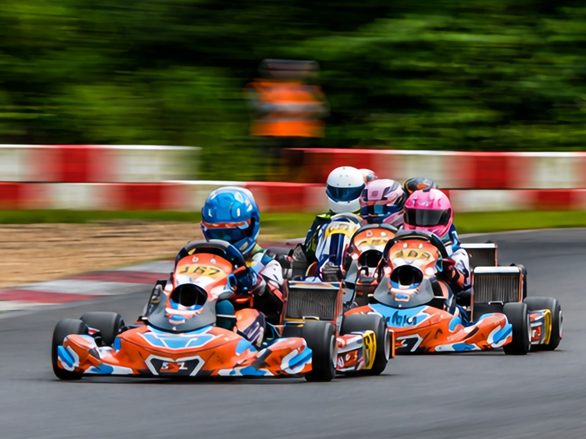 Verschiedene Karts bei der AvD-ACV German Karting Series (GKS) PRO in Wittgenborn© AvD-ACV German Karting Series
