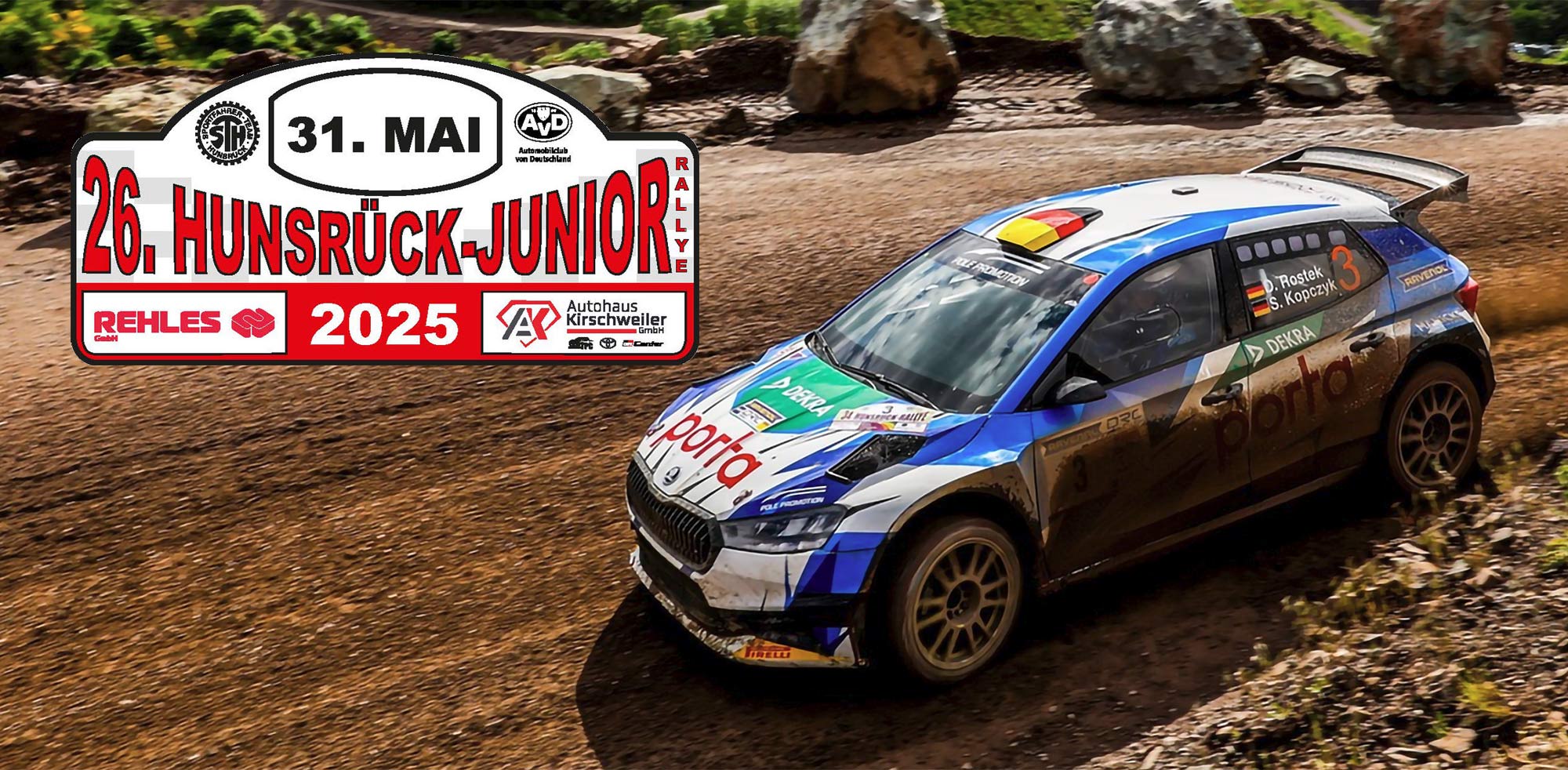 AvD Pressemeldung - Fast 100 Fahrerteams bei der 26. Hunsrück-Junior Rallye AvD Pressemeldung - Fast 100 Fahrerteams bei der 26. Hunsrück-Junior Rallye