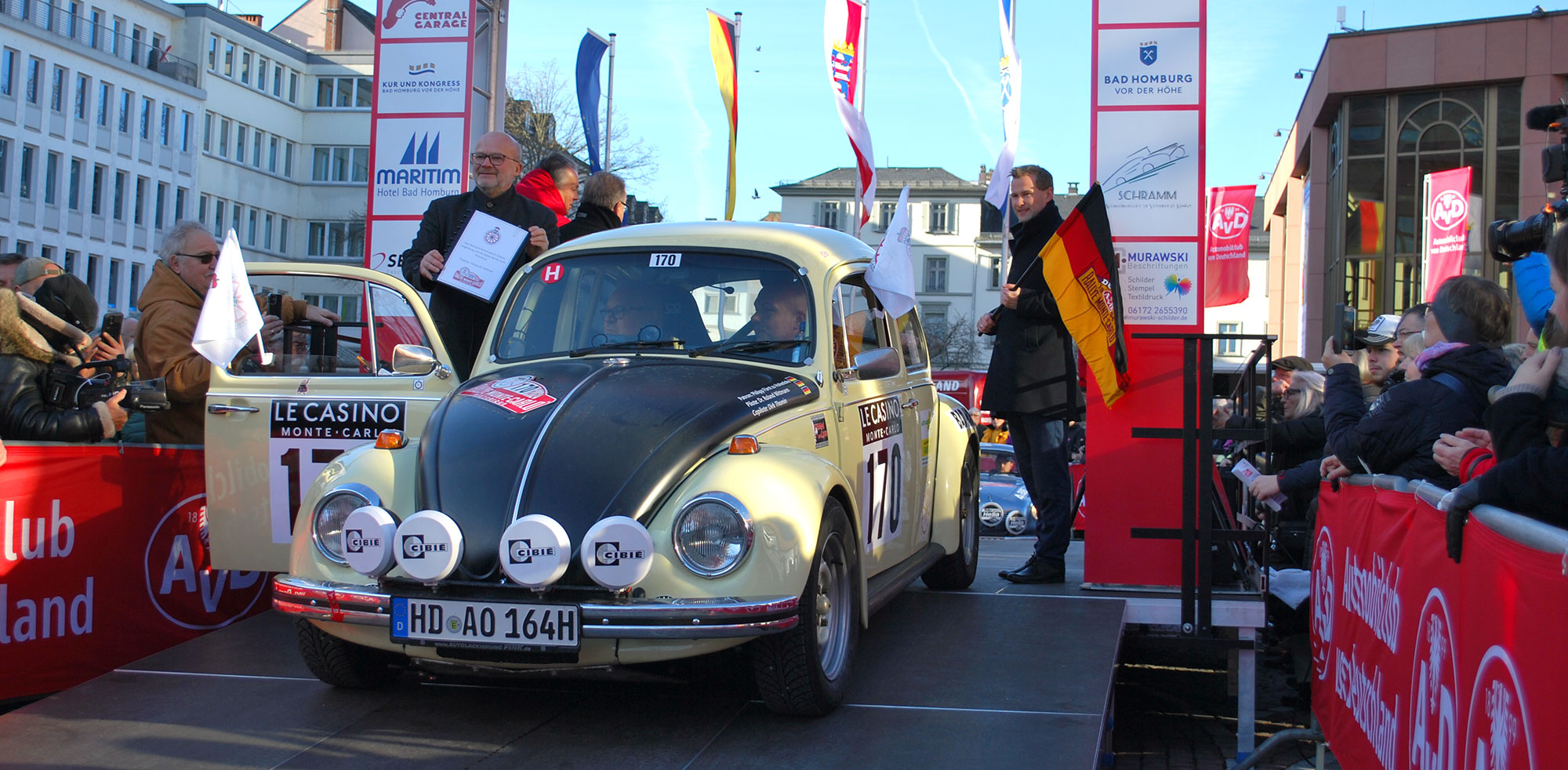 AvD Pressemeldung - Start der 27. Rallye Monte-Carlo Historique in Bad Homburg AvD Pressemeldung - Start der 27. Rallye Monte-Carlo Historique in Bad Homburg
