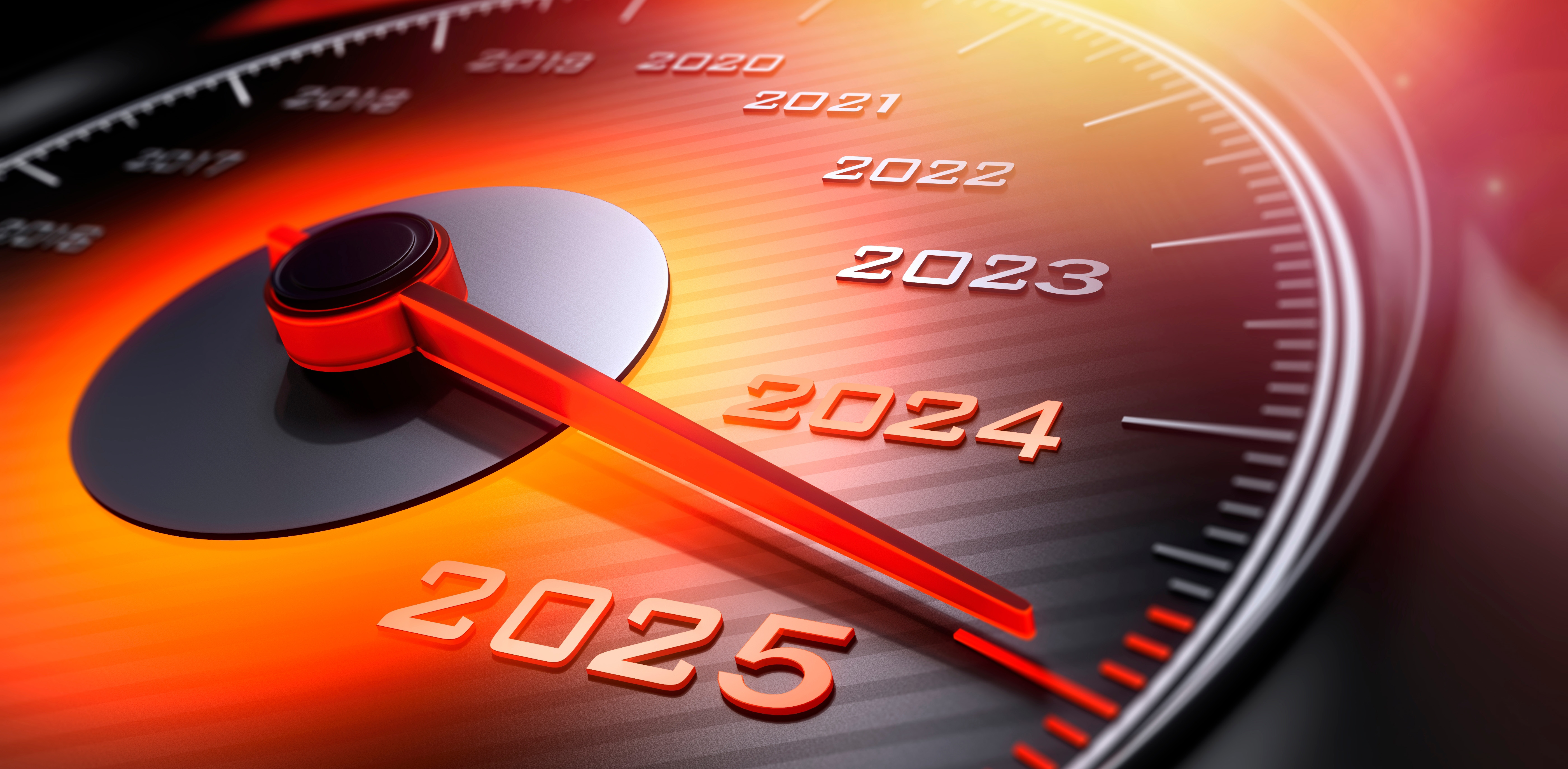 Autotacho mit der Jahreszahl 2025 Autotacho mit der Jahreszahl 2025© peterschreibermedia / Shutterstock.com