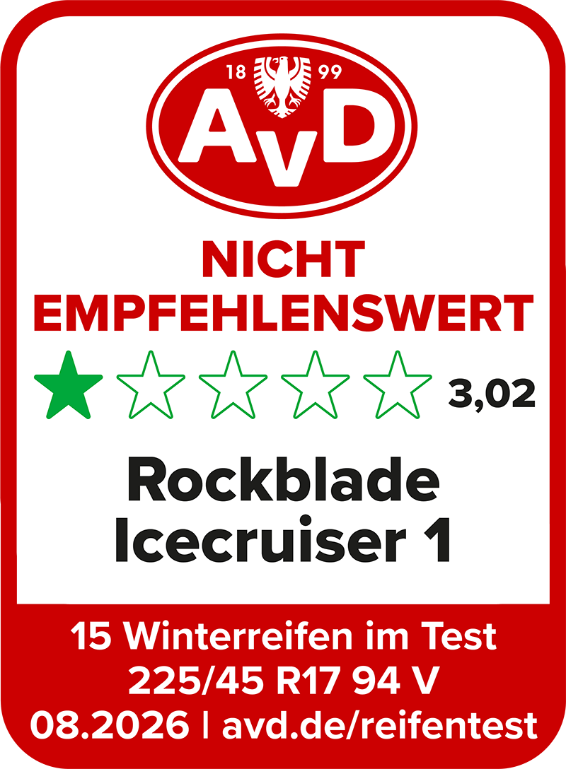 Winterreifentest Siegel 2026 - Rockblade Icecruiser 1© AvD