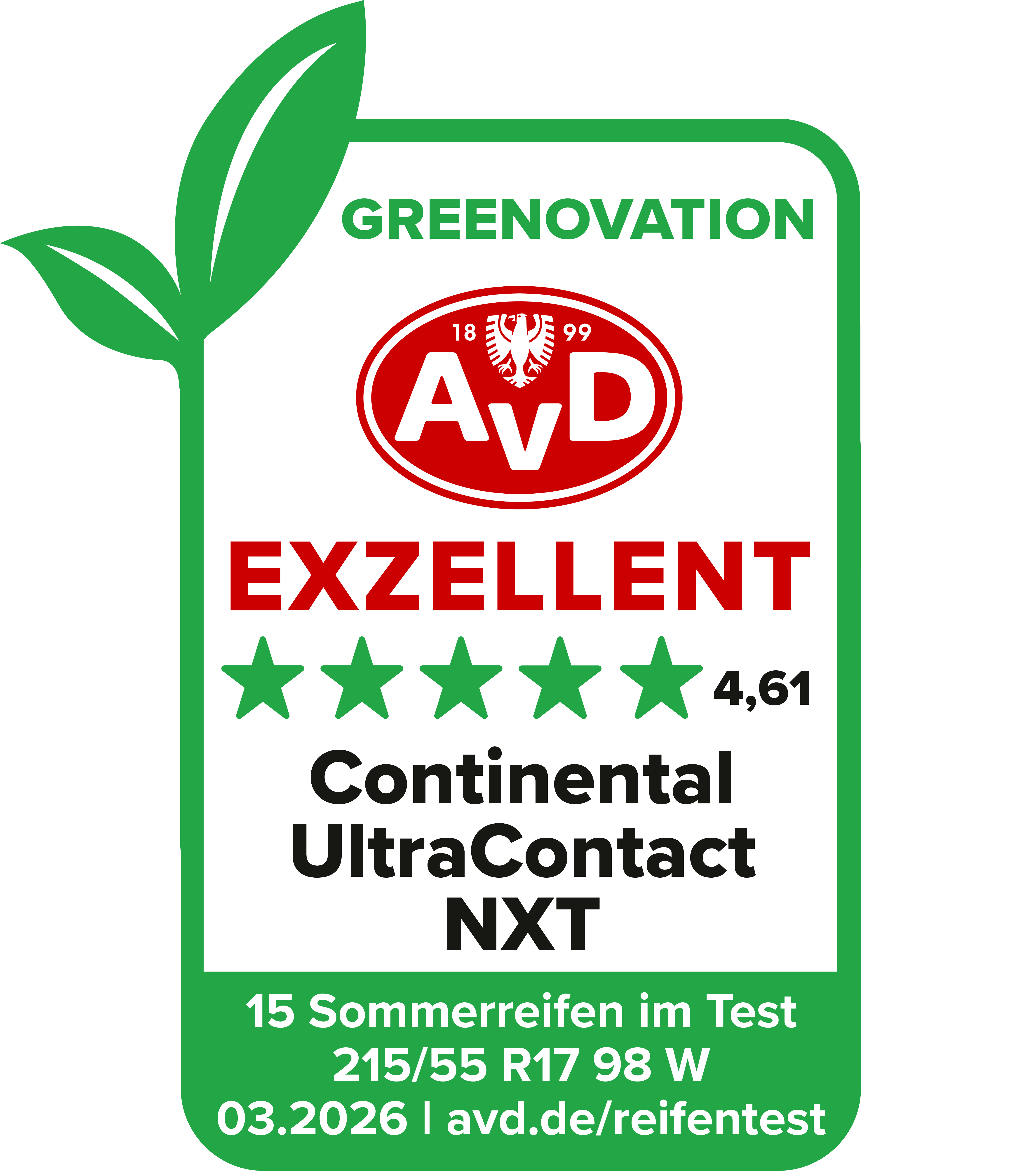 Siegel_SR_215_55_R17_Green_Exzellent_Continental_UltraContact_DEU_rgb_RZ