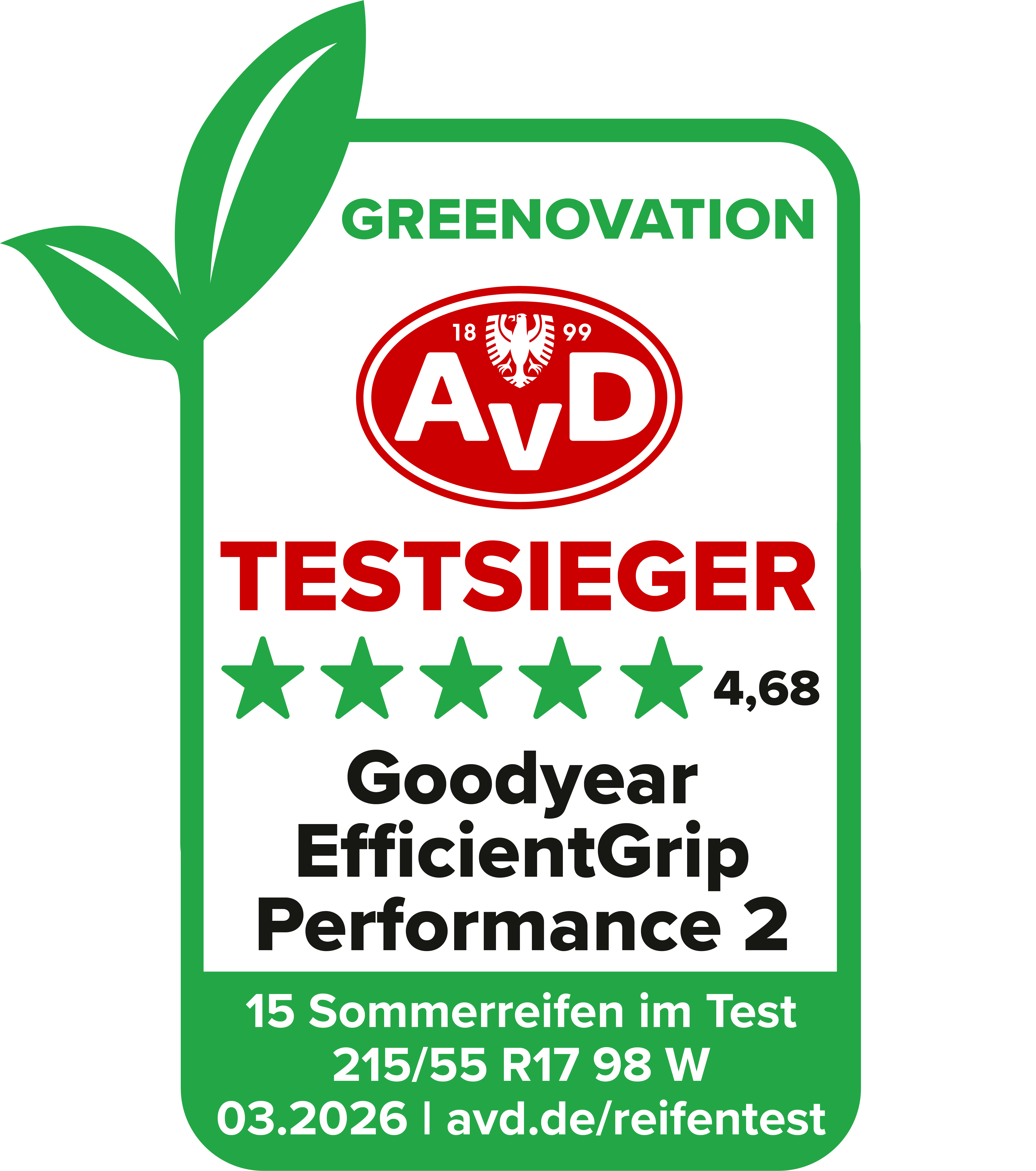 Siegel_SR_215_55_R17_Green_Testsieger_Goodyear_EfficientGrip_DEU_rgb_RZ